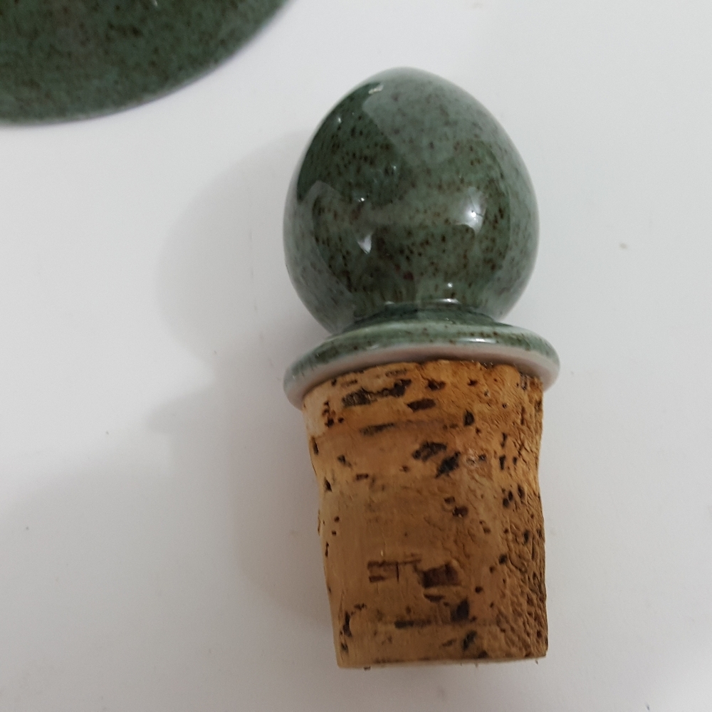 Regal China Jim Beam Decanter Bourbon Green Floral - Picture 3 of 8